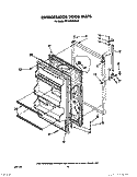 REFRIGERATOR DOOR, LIT/OPTIONAL Diagram and Parts List for RT14CKXVW12  Roper Refrigerator