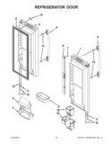 REFRIGERATOR DOOR Diagram and Parts List for GX5FHDXVB08  Whirlpool Refrigerator
