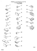 WIRING HARNESS Diagram and Parts List for 3LBR8255EQ1  Whirlpool Washer