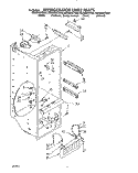 REFRIGERATOR LINER Diagram and Parts List for ED22DWXTG04  Whirlpool Refrigerator