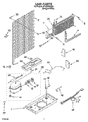 UNIT PARTS Diagram and Parts List for ST14CKXKQ03  Whirlpool Refrigerator