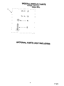 MISCELLANEOUS, OPTIONAL Diagram and Parts List for LSQ9110KQ0  Whirlpool Washer