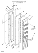 FREEZER DOOR Diagram and Parts List for KSSS42MHX00  KitchenAid Refrigerator