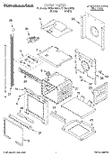 OVEN Diagram and Parts List for KEBI276DBL6  KitchenAid Wall Oven