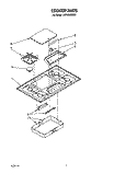 COOKTOP Diagram and Parts List for SC8536EXW0  Whirlpool Cooktop