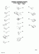 WIRING HARNESS PARTS Diagram and Parts List for CAM2742TQ2  Whirlpool Washer
