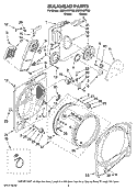 BULKHEAD PARTS, OPTIONAL PARTS (NOT INCLUDED) Diagram and Parts List for MED6400TB0  Maytag Dryer