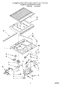 COMPARTMENT SEPARATOR Diagram and Parts List for ET20F134KW0  Whirlpool Refrigerator