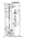 GEARCASE Diagram and Parts List for 6LA6300XTW2  Whirlpool Washer