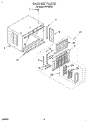 CABINET Diagram and Parts List for ACE124XA0  Whirlpool Air Conditioner