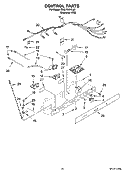 CONTROL PARTS Diagram and Parts List for ED5LTAXVL00  Whirlpool Refrigerator