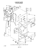 CABINET Diagram and Parts List for RT14CKXVW00  Roper Refrigerator