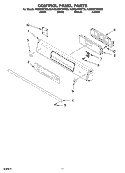 CONTROL PANEL PARTS, OPTIONAL PARTS (NOT INCLUDED) Diagram and Parts List for KGSS907SBT00  KitchenAid Range