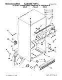 CABINET Diagram and Parts List for KTRS22QAWH00  KitchenAid Refrigerator