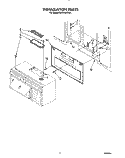 INSTALLATION PARTS Diagram and Parts List for MH6100XYB0  Whirlpool Microwave