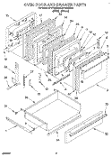 Part Location Diagram of 816474 Whirlpool Retainer, Door