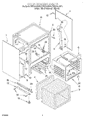 OVEN CHASSIS Diagram and Parts List for KERC600HBT0  KitchenAid Range