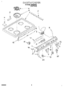 COOKTOP Diagram and Parts List for SEP340XX1  Roper Range