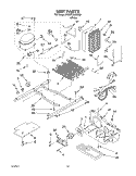 UNIT Diagram and Parts List for 3KART700GW03  Whirlpool Refrigerator