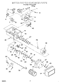 MOTOR AND ICE CONTAINER Diagram and Parts List for TS25AEXHW02  Estate Refrigerator