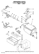 DISPENSER PARTS Diagram and Parts List for MFW9700SQ0  Whirlpool Washer