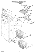 FREEZER LINER Diagram and Parts List for 3VED27DQBW00  Whirlpool Refrigerator