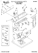 TOP AND CONSOLE, LIT/OPTIONAL Diagram and Parts List for LGR5634AQ1  Whirlpool Dryer