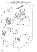 ICE MAKER, OPTIONAL Diagram and Parts List for KSRS27FGAL00  KitchenAid Refrigerator