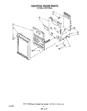 CONTROL PANEL Diagram and Parts List for KHMS105WBL  KitchenAid Microwave