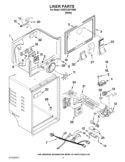 LINER PARTS Diagram and Parts List for 5VWT31SFYW00  Whirlpool Refrigerator