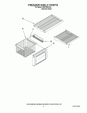 FREEZER SHELF PARTS Diagram and Parts List for KSSC36QTS03  KitchenAid Refrigerator