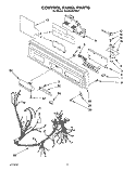 CONTROL PANEL, LIT/OPTIONAL Diagram and Parts List for KUDA23SYWH1  KitchenAid Dishwasher