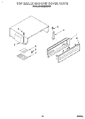TOP GRILLE AND UNIT COVER Diagram and Parts List for KSSS36MDX00  KitchenAid Refrigerator