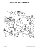 INTERIOR & AIRFLOW PARTS Diagram and Parts List for KHHC2090SSS3  KitchenAid Microwave