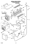 ICEMAKER PARTS Diagram and Parts List for KBUDT4270A02  KitchenAid Refrigerator