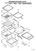 REFRIGERATOR SHELF PARTS Diagram and Parts List for GS6SHEXNT04  Whirlpool Refrigerator