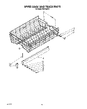 UPPER RACK AND TRACK Diagram and Parts List for KUDC220T0  KitchenAid Dishwasher