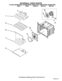 INTERNAL OVEN PARTS Diagram and Parts List for WOS92EC0AB00  Whirlpool Wall Oven