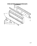 OVEN CONTROL FRAME AND KNOB Diagram and Parts List for KEMI371TBL2  KitchenAid Microwave Oven Combo