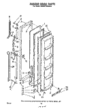 FREEZER DOOR Diagram and Parts List for EHD261MKWR4  Whirlpool Refrigerator