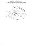 CONTROL PANEL Diagram and Parts List for KEHC379JSS0  KitchenAid Microwave Oven Combo