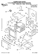LOWER OVEN PARTS Diagram and Parts List for RBD245PRT00  Whirlpool Wall Oven