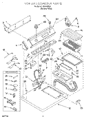 SECTION Diagram and Parts List for LEL8858EQ1  Whirlpool Dryer