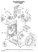BULKHEAD PARTS, OPTIONAL PARTS (NOT INCLUDED) Diagram and Parts List for YHED4400TQ0  Magic Chef Dryer