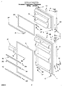 DOOR Diagram and Parts List for TT18DKXDN00  Estate Refrigerator