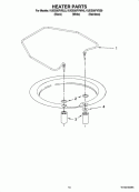 HEATER PARTS Diagram and Parts List for KUDE60FVSS0  KitchenAid Dishwasher