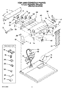 Part Location Diagram of W10028880 Whirlpool Top (Biscuit)