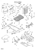 UNIT Diagram and Parts List for 3XART700F01  Whirlpool Refrigerator