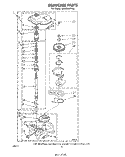 GEARCASE Diagram and Parts List for LA5000XPW3  Whirlpool Washer