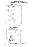 LCK 4500 , LCK 4600 Diagram and Parts List for LT5100XSW1  Whirlpool Washer Dryer Combo